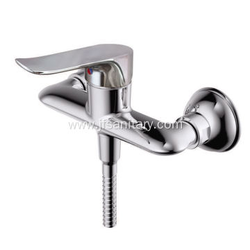 Wall-Mount Shower With Valve Faucet Mixer Brass